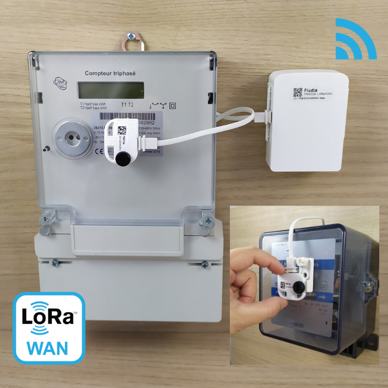 FM432e - Capteur IoT LoRaWAN - Electricité posé sur compteurs électriques