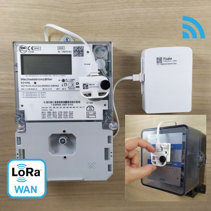 FM432ir LoRaWAN IoT sensor for electricity meter (German meter)