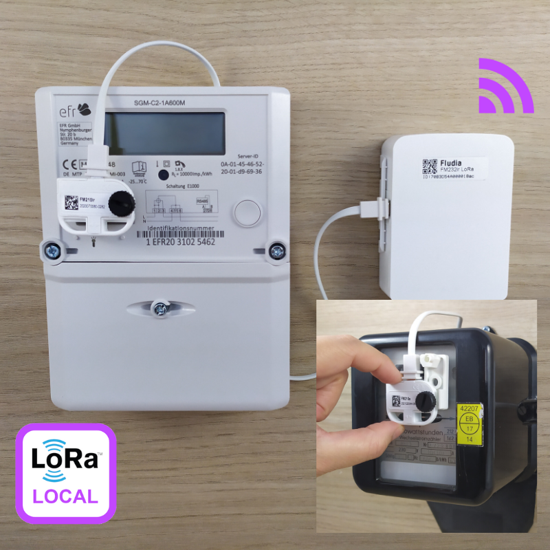FM232ir LoRa Local IoT sensor for electricity meter (German meter)