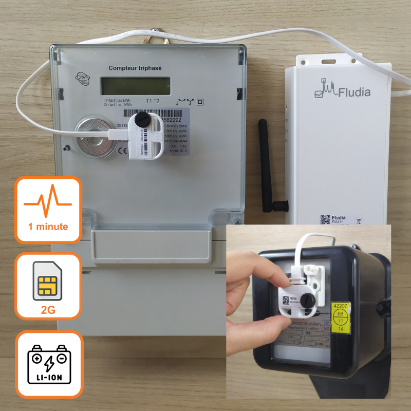 FM411 - 2G IoT connected datalogger - on meters
